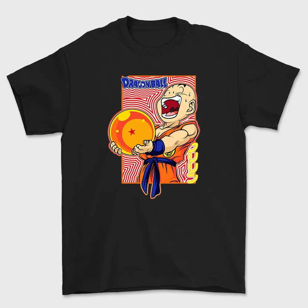 Dragon Ball Z Anime Unisex Crewneck Classic T-Shirt Krillin Dragon Ball Z  Funny Anime