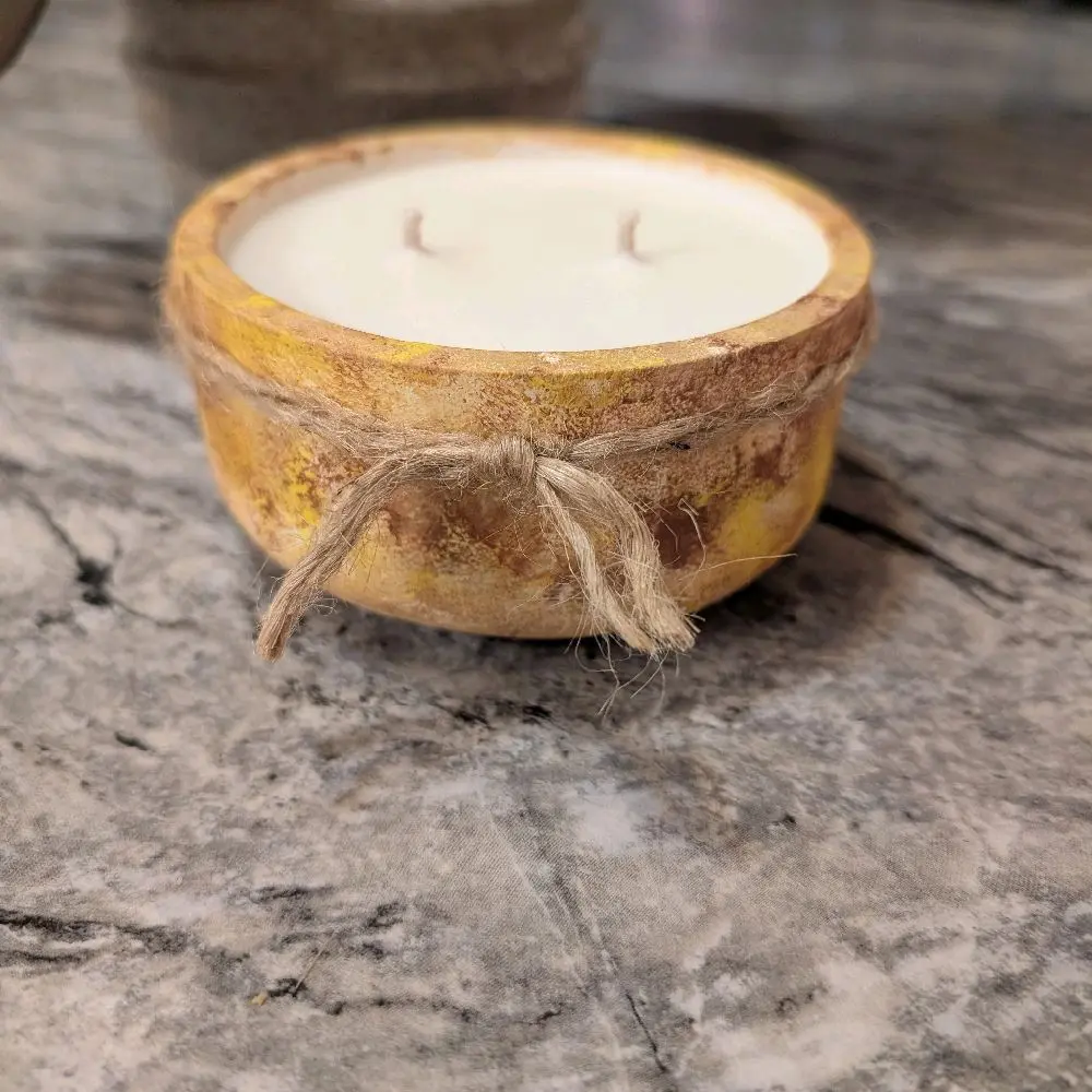 Rustic candle