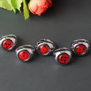 Anime Naruto Ring Set Featuring Xiao Organization Uchiha Mustang Ringyan Kakashi Sasuke Characters 12-Piece Set for Fans Ideal Anime Accessories Stacking Rings