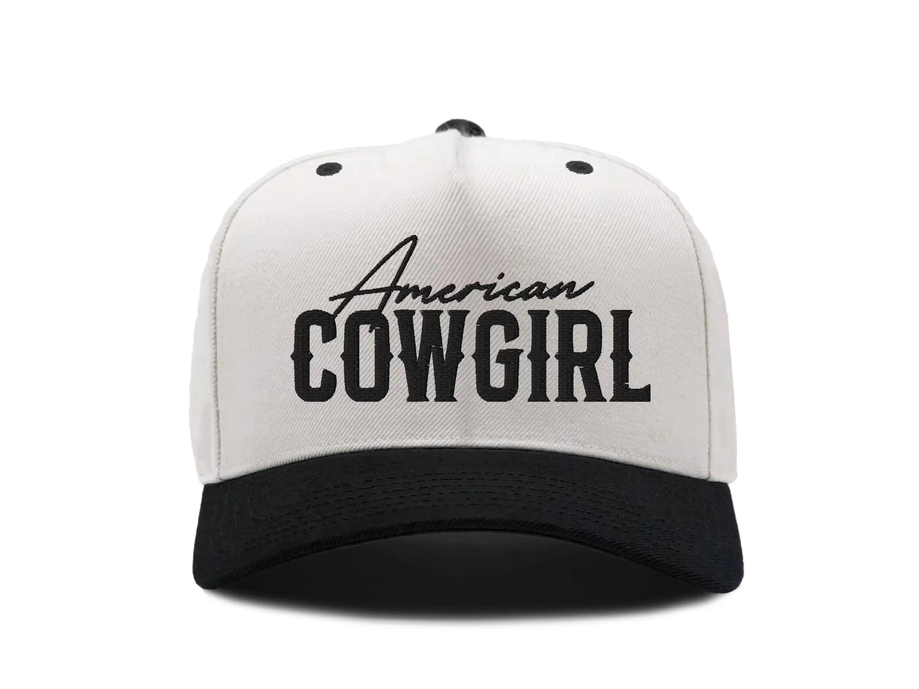American Cowgirl Western Hat Embroidered American Cowgirl Embroidered Hat Cowboy
