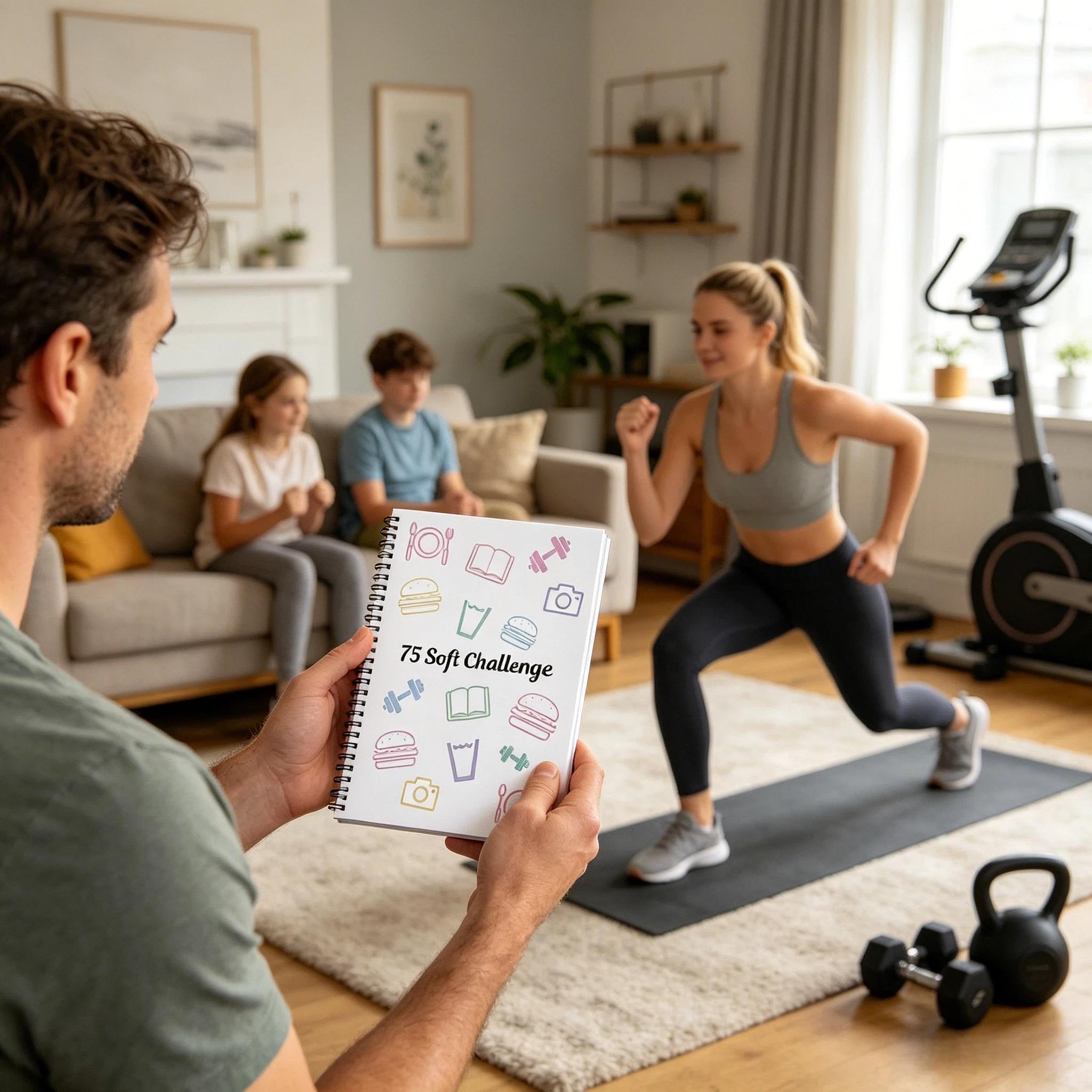 75-Day Soft Challenge Planner Notebook,Cleaning Planner for Adults – Undated Daily, Weekly & Monthly Cleaning Schedule & Checklist – Household Chores Organizer Notebook for Home Management, Routine Tracking Family Cleaning Tasks