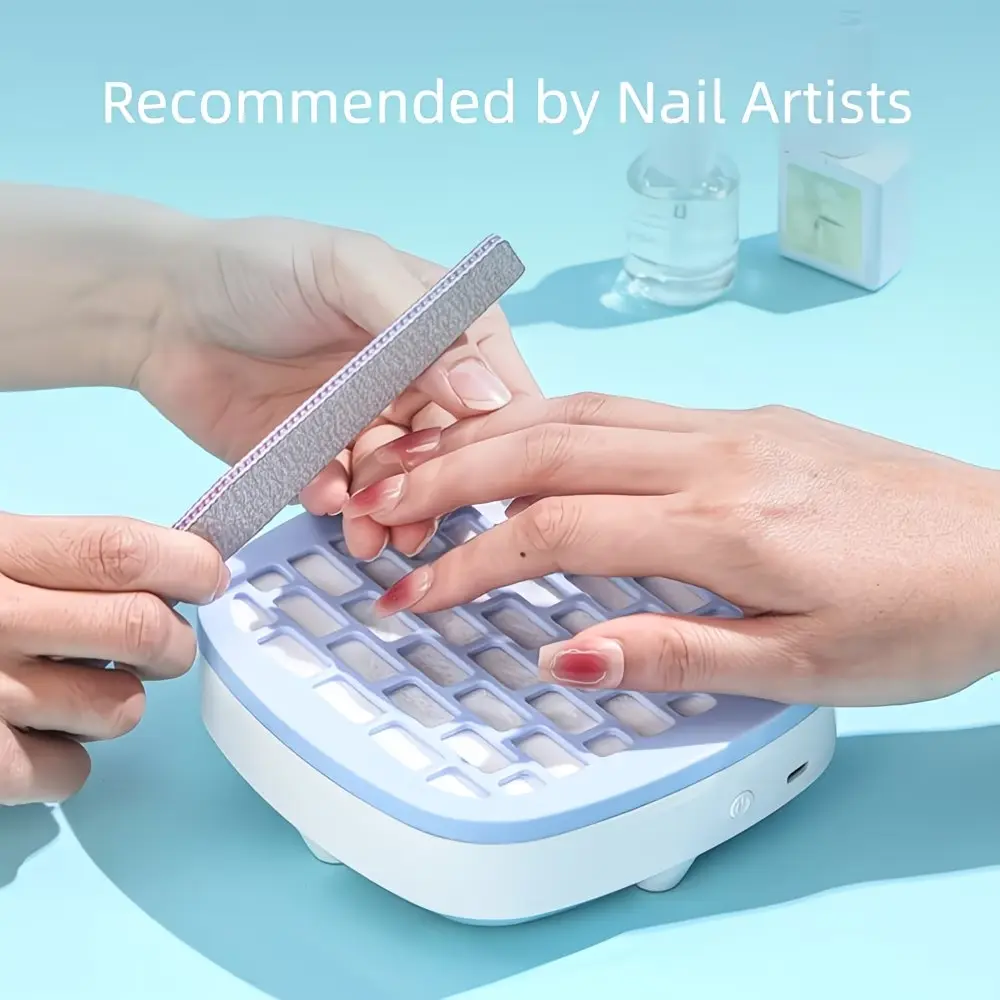 Mini Nail Dust Collector, USB-Powered with 10 Filter Covers, Essential for Nail Polishing (Beauty & Personal Care Manicure Tool)