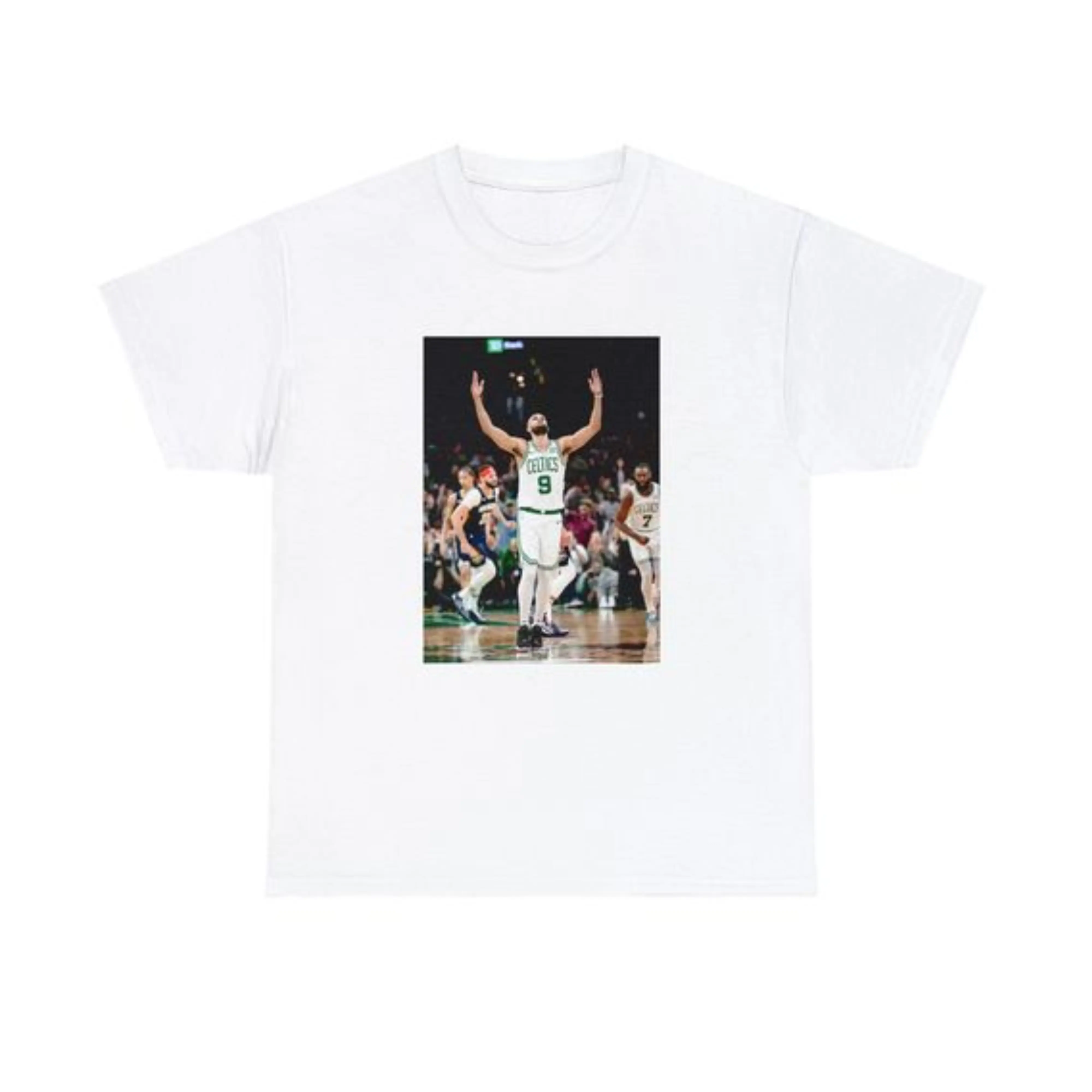 Boston Celtics Basketball T-Shirt, Iconic Game Moment Graphic for NBA Fans, Perfect for Daily Wear & Gifts, Unisex Cotton Tee, Top for Men & Women, Trendy Womenswear, Sizes S-3XL