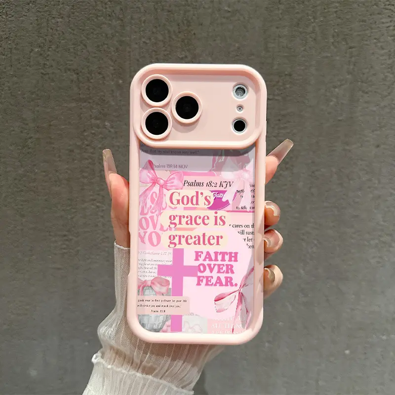 Cross Of Jesus Phone Case for iPhone 17 Pro Max 16 Pro Max 15 Pro 14 13 12 11 Sleek Shockproof Lightweight Cover with Protection Protective iphone 15 pro max case iphone 13 case drop-proof phone case Cellphone Smartphone