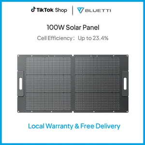 BLUETTI Solar Panel with Monocrystalline Cells High Efficiency IP67 Waterproof Foldable Portable for Camping Fishing Hiking