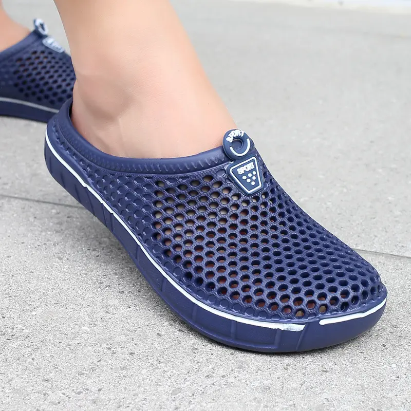 Tired of Slipping on Wet Floors & Smelly Feet? These Men‘s Sport Hole Clogs Are Anti-Skid, Breathable with Odor-Free EVA Foam – Perfect for Shower, Pool, Garden & Quick Errands