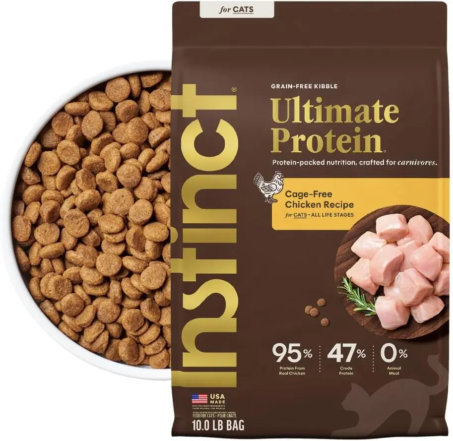 Instinct Ultimate Protein Grain Free Cage Free Chicken Recipe Natural Dry Cat Food, 10 lb. Bag