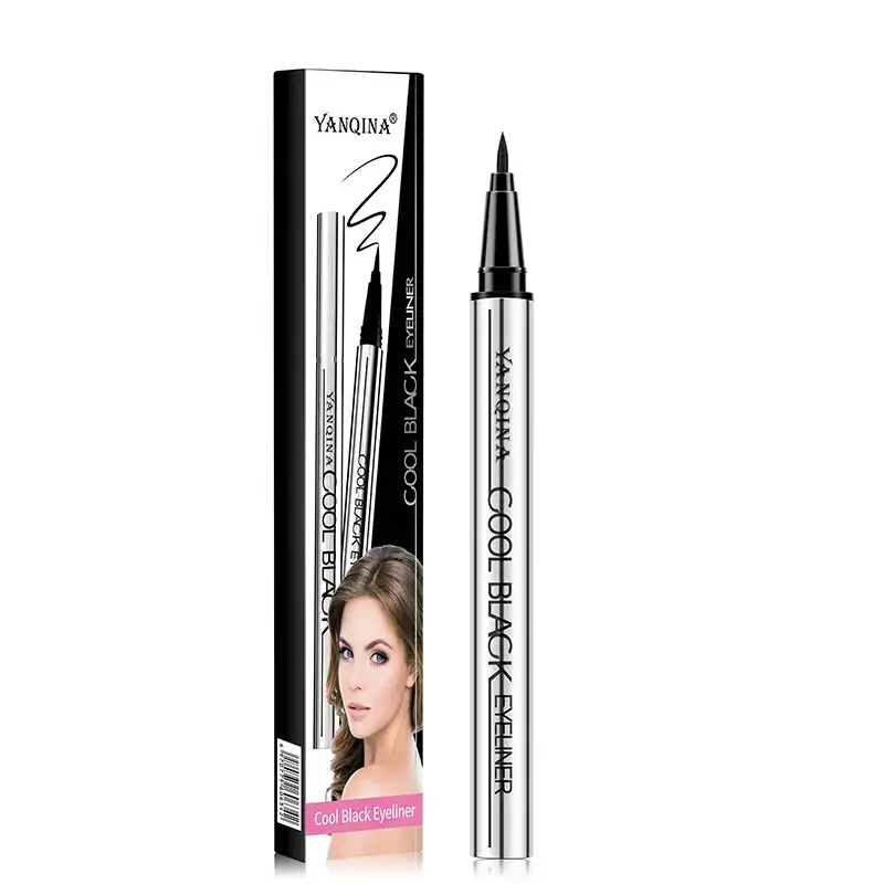 Long Lasting Eyeliner, Waterproof Liquid Eyeliner Pen with Velvet Matte Finish, Quick-Drying Smudge-Proof Transfer Resistant Formula, Highly Pigmented Intense Black Eye Liner for Soft Natural Eye Look, Cruelty Free Vegan Eye Makeup Cosmetics for Women