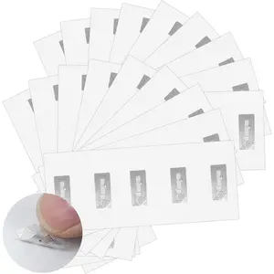 100 count NFC Tags Stickers with NTAG213 Chip Blank Programmable NFC Sticker Rewritable Adhesive Labels RFID Tags 144 Bytes Memory