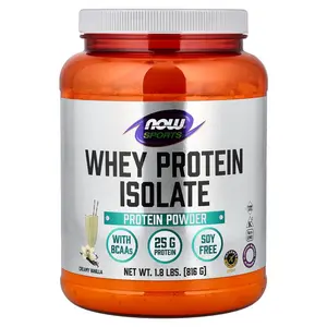 NOW Foods Sports, Whey Protein Isolate, Creamy Vanilla, 1.8 lbs (816 g)