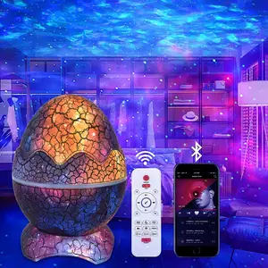 Dinosaur Egg Galaxy Star Projector Starry Light with Wireless Music Player, LED Night Light with White Noise, Nebula,Timer & Remote Control Best Gift & Decoration for Children's and Adults' Bedroom