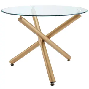 CARMILLA Round Dining Table Gold