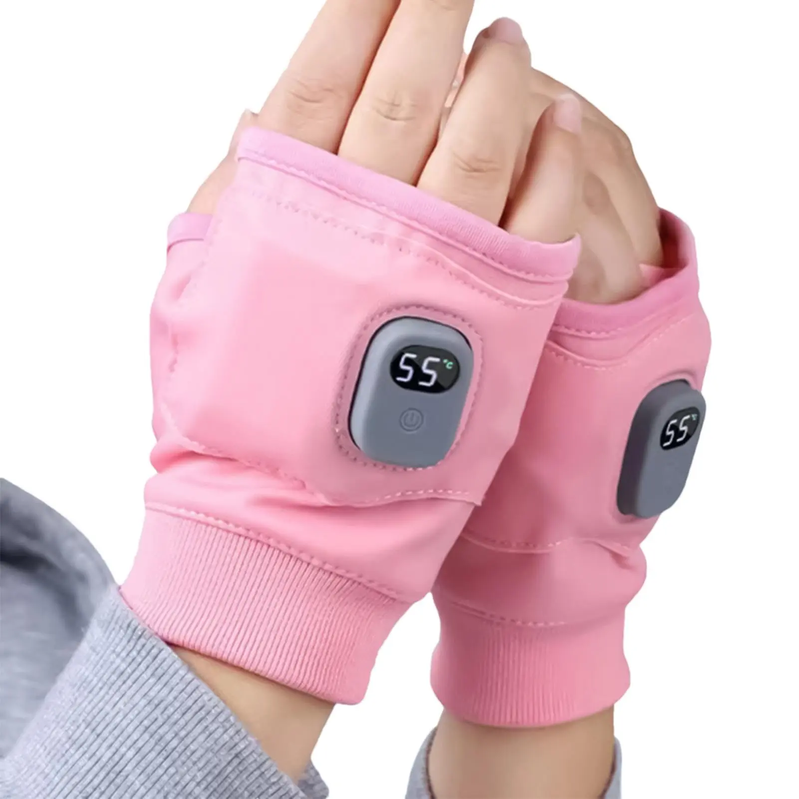 Heated Work Gloves,Electric Gloves For Women,3 Speed Adjustable Heated Riding Gloves,Fingerless Heated Gloves,Half-finger Gloves,Heated Gloves For Winter,Fast Heating,Rechargeable,For Sports Outdoor