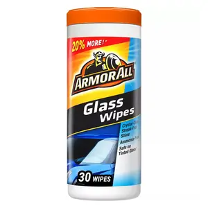 Armor All Ammonia-Free Streak-Free Auto Glass Cleaner Glass Wipes 30Ea