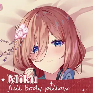 The Quintessential Quintuplets Miku Double-Sided Print Hing Body Pillowcase Otaku Cosplay Pillow Cover