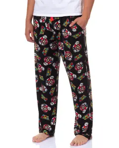 Super Mario Pajamas Men's Mario All Over Print Lounge Pajama Pants