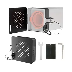 2pack, Aluminum RV Bumper End Caps - Fits standard 4-inch square RV bumpers, no insect vents, secure waste pipe storage, essentialRV travel accessory ，plus installation tools