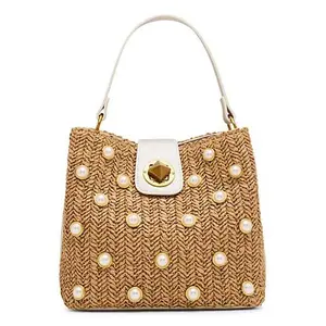 Betsey Johnson Pearl Raffia Bucket Bag Betsey Johnson Pearl Raffia Bucket Bag