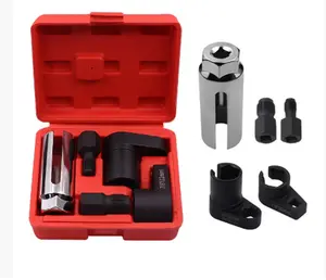 5 PCS Automotive O2 Oxygen Sensor Socket Offset 02 sensor Wrench Remover Tool and Thread Chaser Tool Car Vehicle