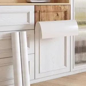 A roll of 60cm*1000cm wood grain wallpaper, which is easy to clean and removable, is very suitable for home decoration in living rooms, kitchens, bedrooms or dormitories, and is applicable to various furniture renovation. marble self-adhesive