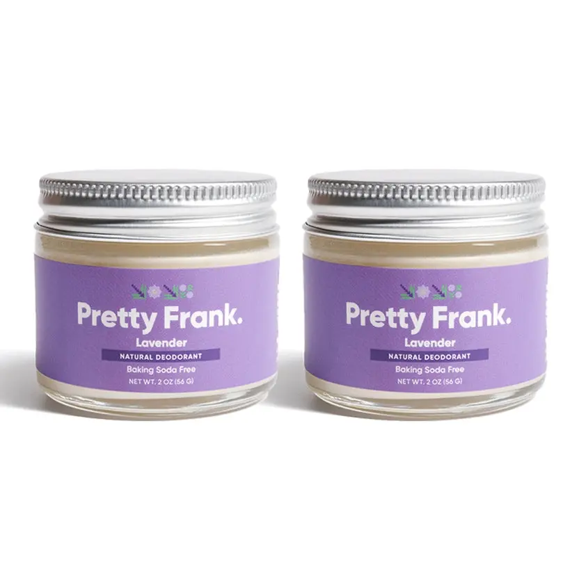 Pretty Frank Natural Aluminum-Free and Baking Soda-Free Deodorant Paste (2-Pack)