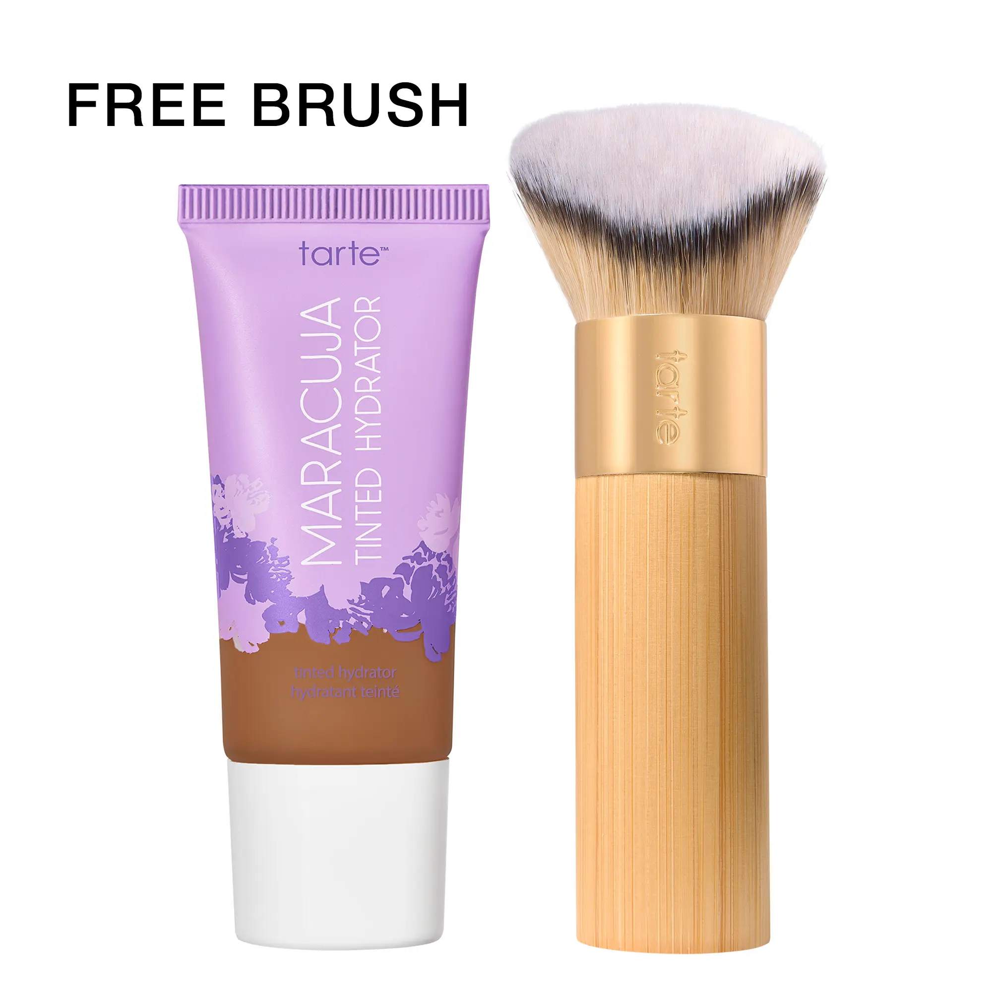 tarte maracuja tinted moisturizer + angled complexion brush duo tarte maracuja tinted moisturizer + angled complexion brush duo