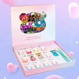 Bear lip glaze set pendant cute natural