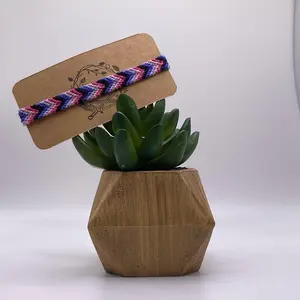 Omnisexual Chevron Pride Friendship Bracelet - High-Quality Cotton Embroidery Floss, Adjustable Sliding Knot, LGBTQ+ Support Fashion Accessory