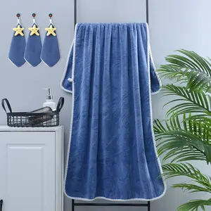 Unisex Extra Large Premium Towel Set - 1 Soft Fluffy Absorbent Thick Quick-Dry Bath Linen, 3 Free Linens Included, for Spa & Bathroom Use, Ideal New Year's Gift, Spring Glow Up Item outdoorfun