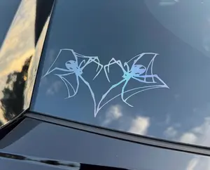 spider heart decal/ spider decal/ laptop decal/ car decal/ bumper sticker/ text decal