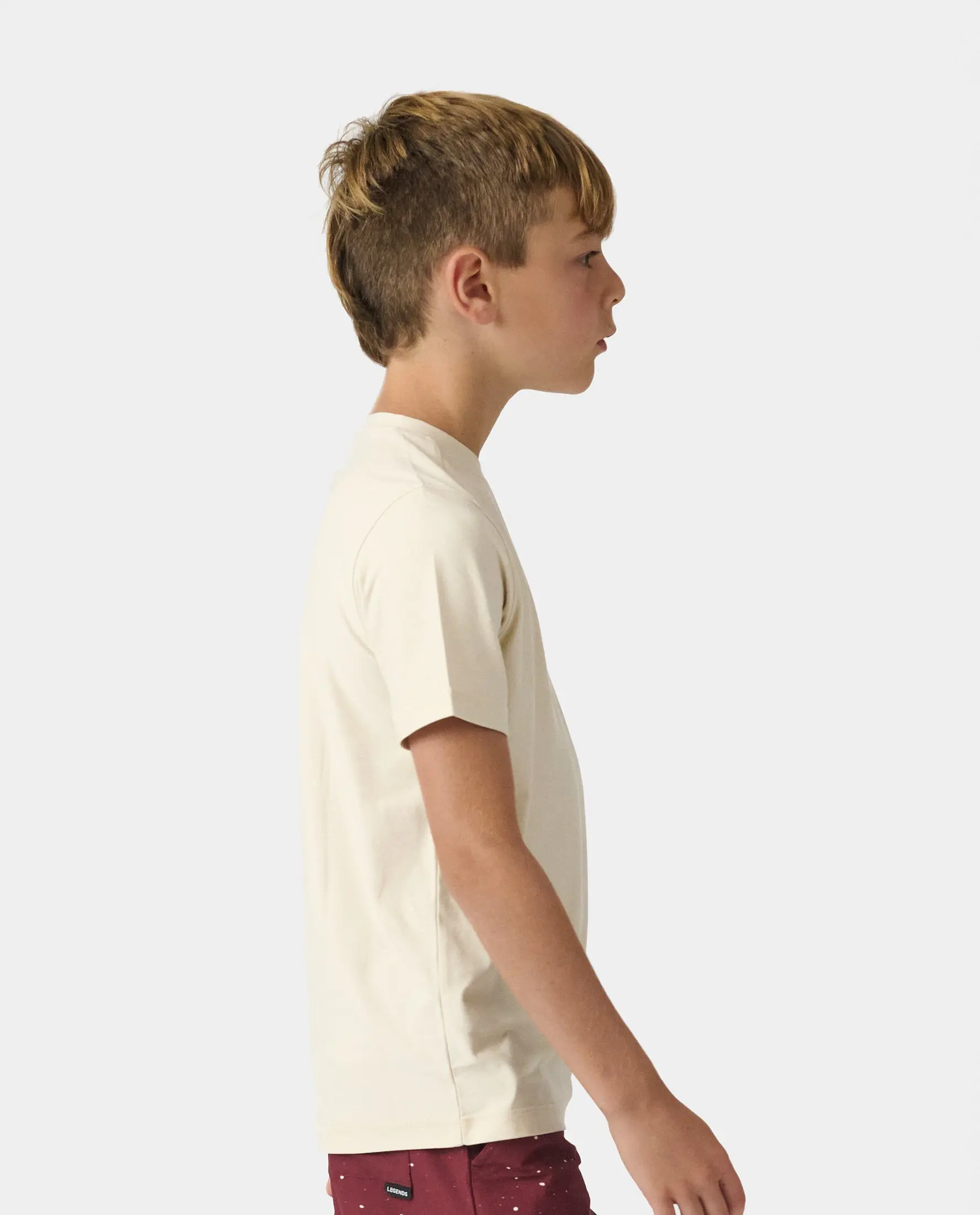 Little Legends Aire Tee Rhombus Beige  Heather, Small