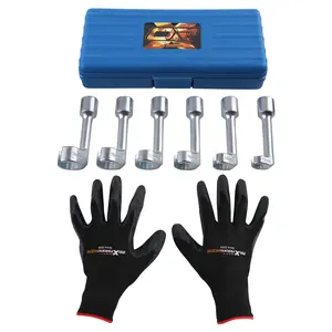 1/2 Drive Diesel Injector Line Socket Wrench Set compatible for BMW Audi 12-19mm 42CrMo 6x