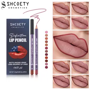 12PCS Nude Lip Liner Set, Creamy Smooth Lip Pencil Kit with Matte Finish, Long Lasting Smudge Resistant Formula, Precise Lip Contour in One Stroke, Lightweight Portable Makeup Set for Daily, Party and Travel Use.Makeup July 4th Independence Day