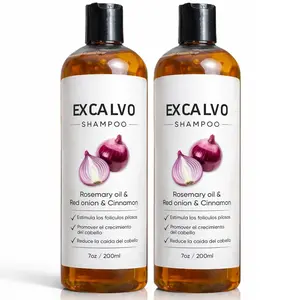 Excalvo Shampoo - Excalvo Shampoo for Men with Rosemary Oil & Red Onion & Cinnamon Extract, Less Hair Loss, More Density, Stronger Roots