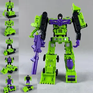 6 in 1 MINI Devastator Transformation Model MINI Devastator 22CM Action Figure Robot Plastic Toys BEST Gift Child Kid New