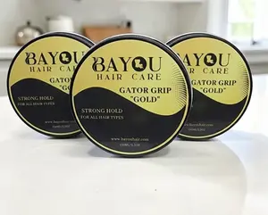 Bayou Hair Care Gator Gold Strong Hold 5.3oz Crystal Hair Gel Bundle (3-Pack) - Unisex, Female Haircare Solution with Frizz Control, Brush-Ready Formula, Fresh Scent, Long-Lasting Smooth Flawless Finish