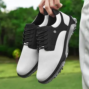 [Waterproof Golf Shoes] Waterproof, Lightweight Men's Golf Shoes| Non-Slip, Shock-Absorbing, Comfortable, Durable - Polyurethane Coated, PU Upper, Fabric Inner, MD Sole, EVA Insole - All-Season Sports & Casual Footwear for Hiking, Tennis, Golf, Camping
