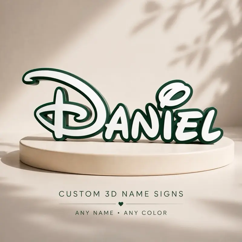 Personalized 3D Name Sign | Custom Desk Name | Kids Room Decor | Nursery Name Sign | Gaming Setup Decor | Unique Gift