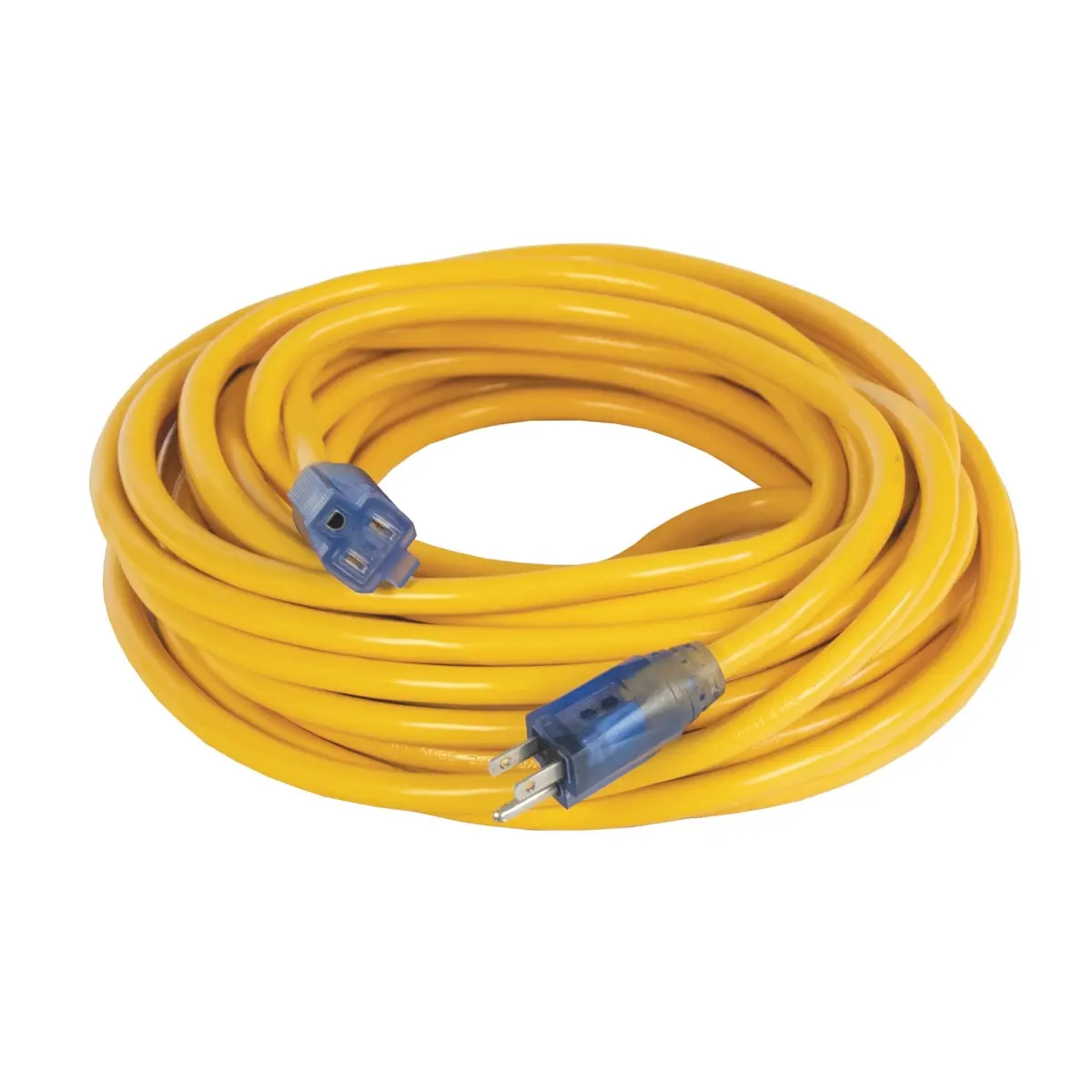Century Wire & Cab DXEC17443050 Heavy-Duty Lighted Extension Cord, 50 ft, 12-3 SJTW, 3 conductors, 125v, water resistant, 65 strands, 6.75 lbs