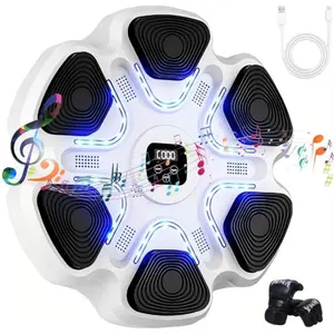 Music Boxing Machine,Smart Boxing Machine for Adults & Kids,Boxing Training Machine with Boxing Gloves, Music Playback Boxing Workout Equipment Target for Home, Office, Gym