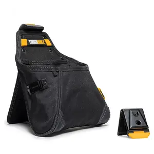 1pc TOUGHBUILT  TB-CT-05 Black Polyester Supply Pouch with ClipTech, Durable Tool Organizer, with Multiple Pockets