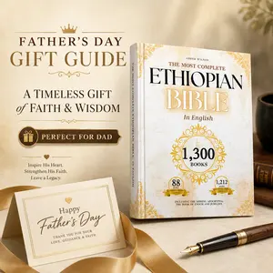 Father’s Day Gift for Dad-Hardcover Edition – The Complete Ethiopian Bible in English | 88 Scriptures Including Apocrypha, Book of Enoch, Jubilees & Sibylline Oracles | Study Christian Bible | Handy Size
