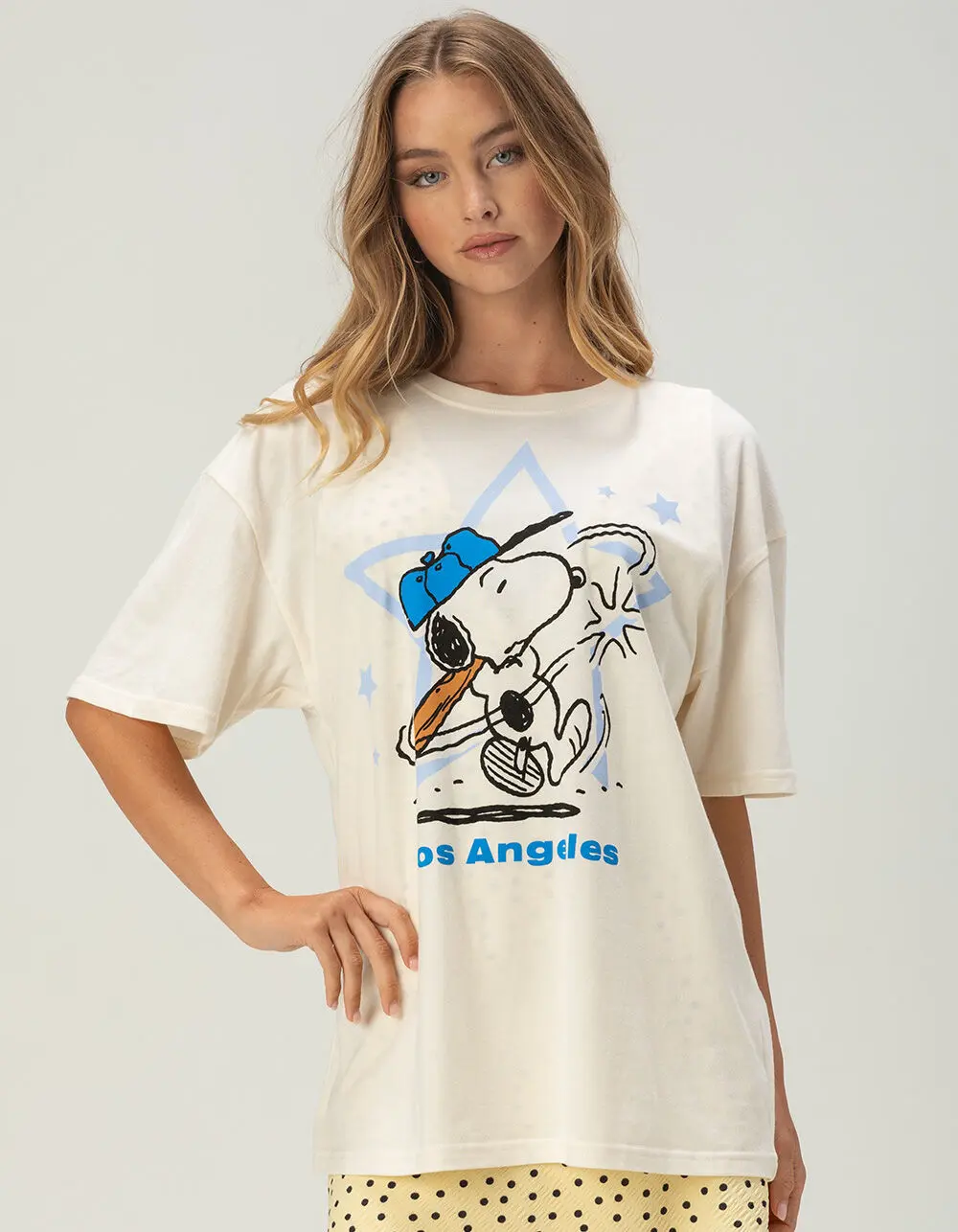 PEANUTS Baseball Womens Boyfriend Tee
