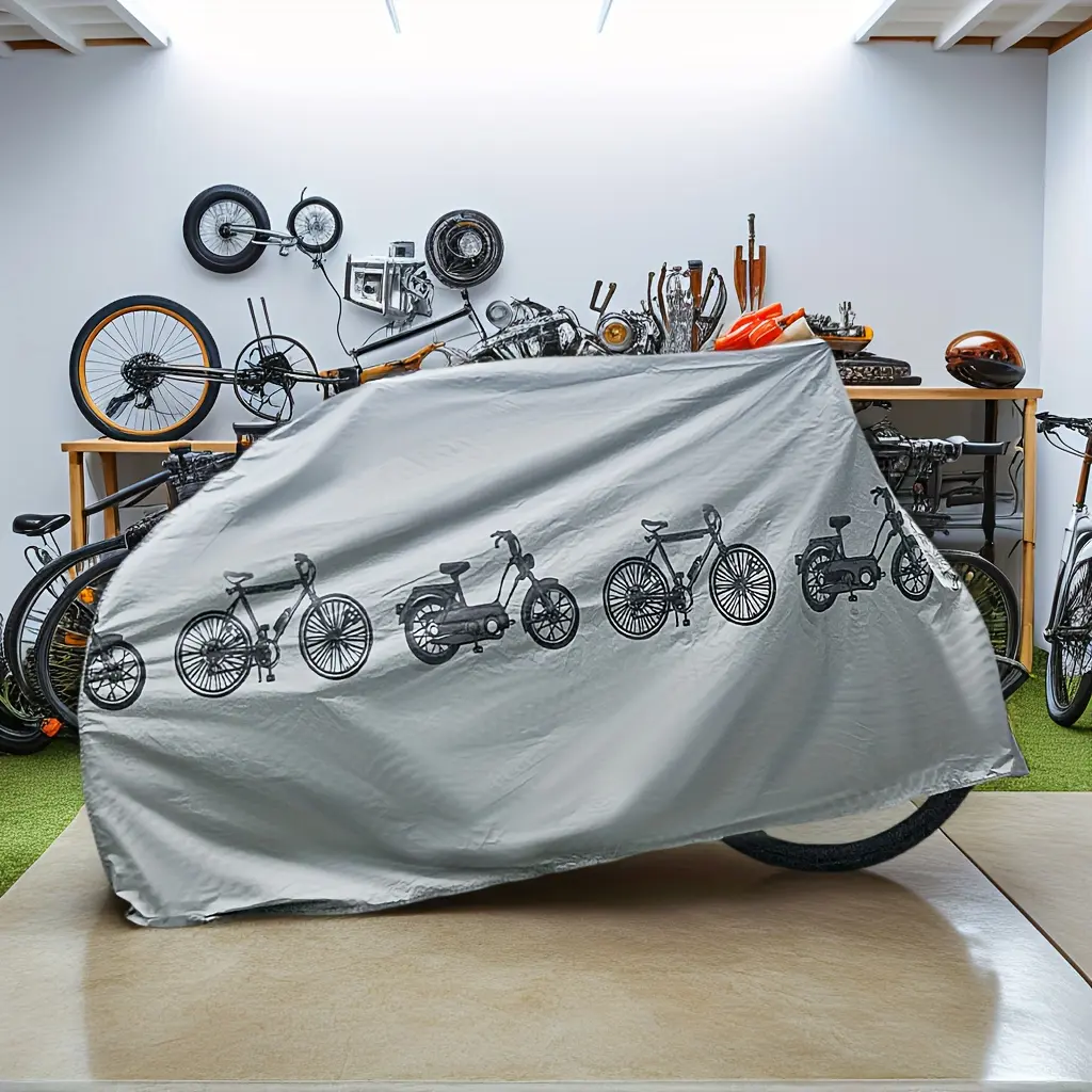 Outdoor Bicycle Rainproof Cover, Bike Cover, Waterproof Bike Cover, 1 Count UV Protection Bicycle Cover, Outdoor Cycling Accessories, Bike Accessory For Most Bicycles, Mountain Bike