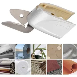 1pc Electric Scissors Heads, Round & Half-Round Design, Replacement Blades with Safety Covers for Electric Fabric Scissors Cordless (O or D Type Cutter Heads), Suitable for Fabric, Sponge, Leather, Carpet, Sewing Tools, Sewing Supplies Crafts