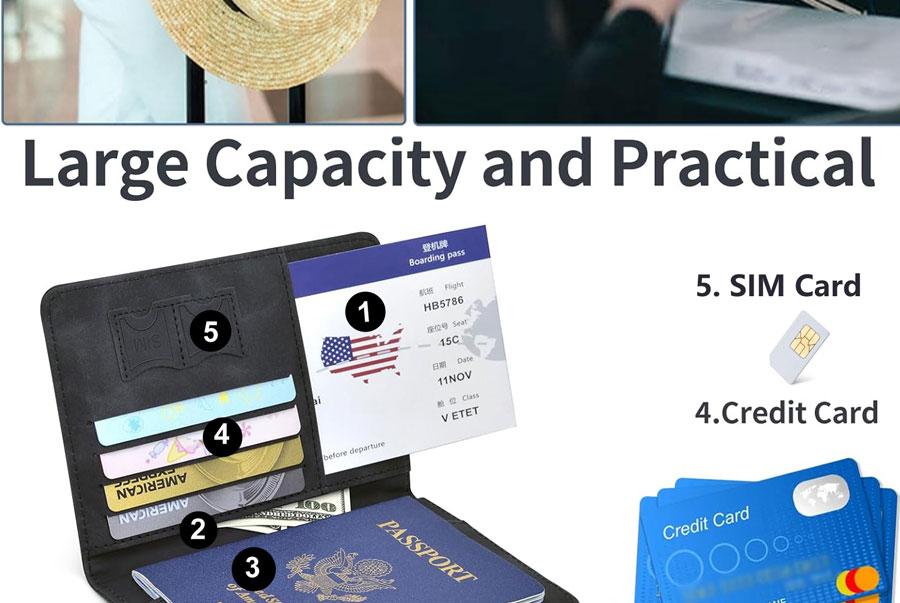 Passport Holder for Travel Essentials Passport Wallet Cover Case for Travel Accessories,Passport Book Holders for Women/Men Passport Holder for Travel Essentials Passport Wallet Cover Case for Travel Accessories,Passport Book Holders for Women/Men