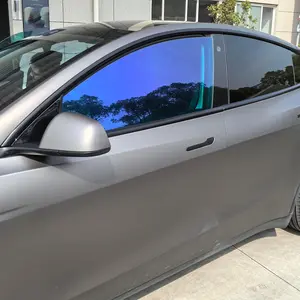 HOHOFILM Chameleon Blue Window Film Car Window Tint 50% VLT Heat Rejection UV99% Side Window Windshield Tint (20"x40")