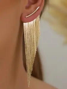 Fashionable Fringe Drop Earrings, Versatile Earrings, Shiny Women's Daily Party Accessories, Elegant Geometric Design, Perfect Holiday Gift, Fashion Jewelry Party