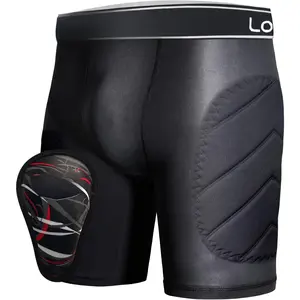 Youth Boys Padded Sliding Shorts with Soft Protective Cup for Baseball & Football