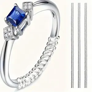 Adjustable Ring Sizer Kit, 3 Counts/set Transparent Coil Adjustable Ring Sizer, Ring Size Adjuster for Women & Men, Gift Ideas